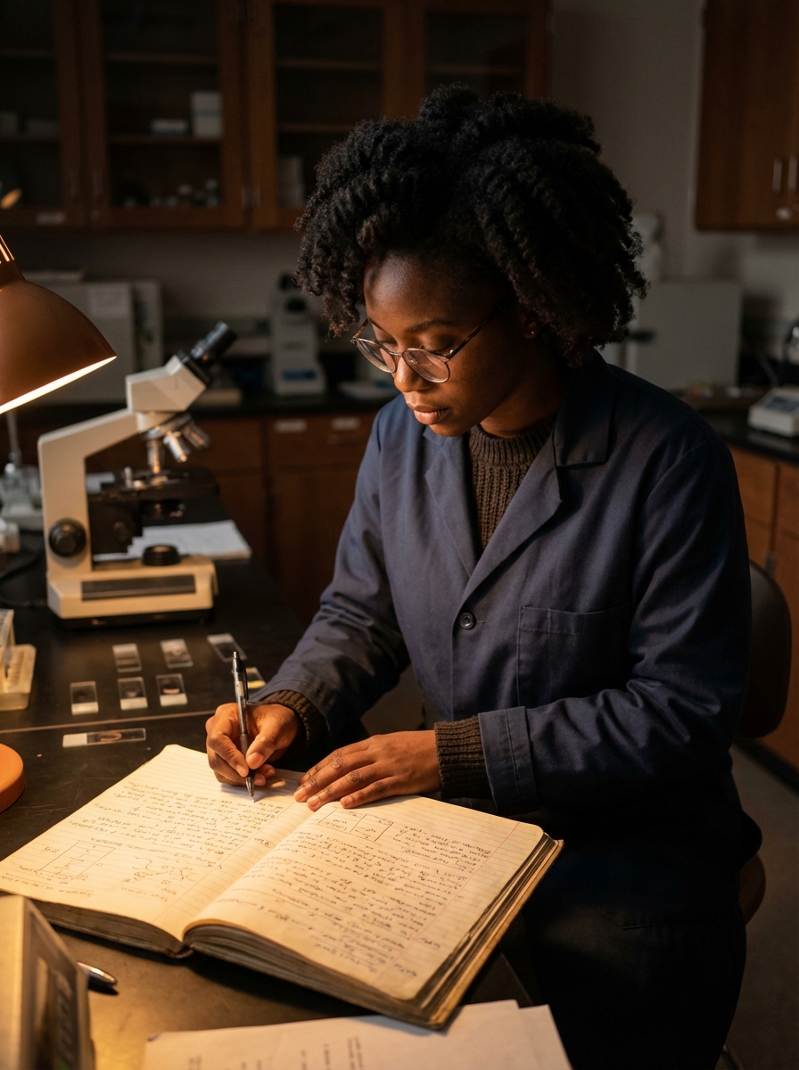 Female researcher representing Virginia's research institutions