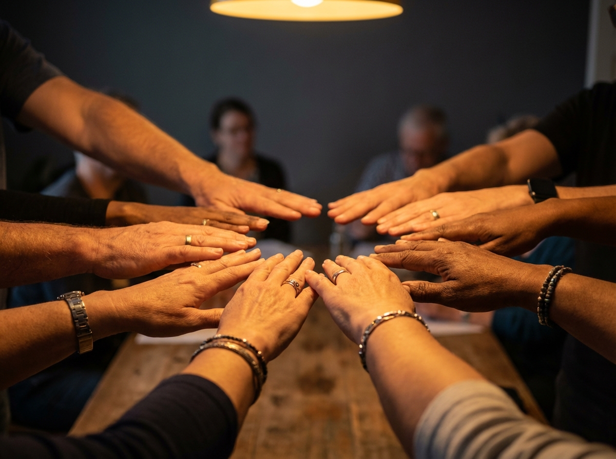First responders in a unity support circle