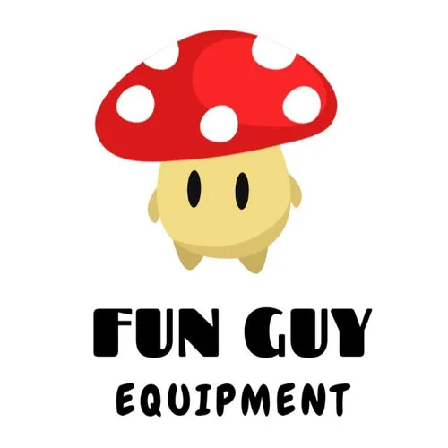 Official FunGuyEquipment source image showing the company logo and mushroom mascot