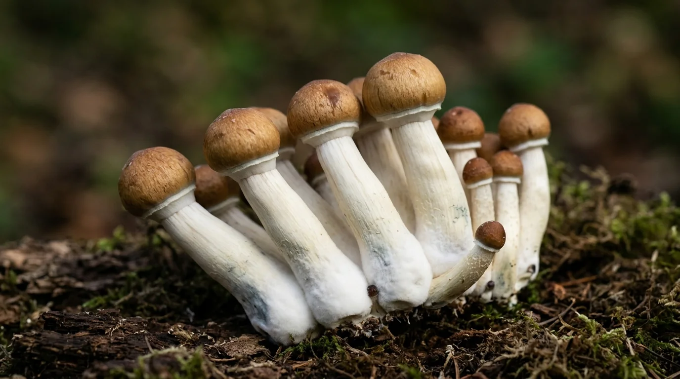 Fresh Penis Envy mushrooms photographed for the LearnShrooms strain library