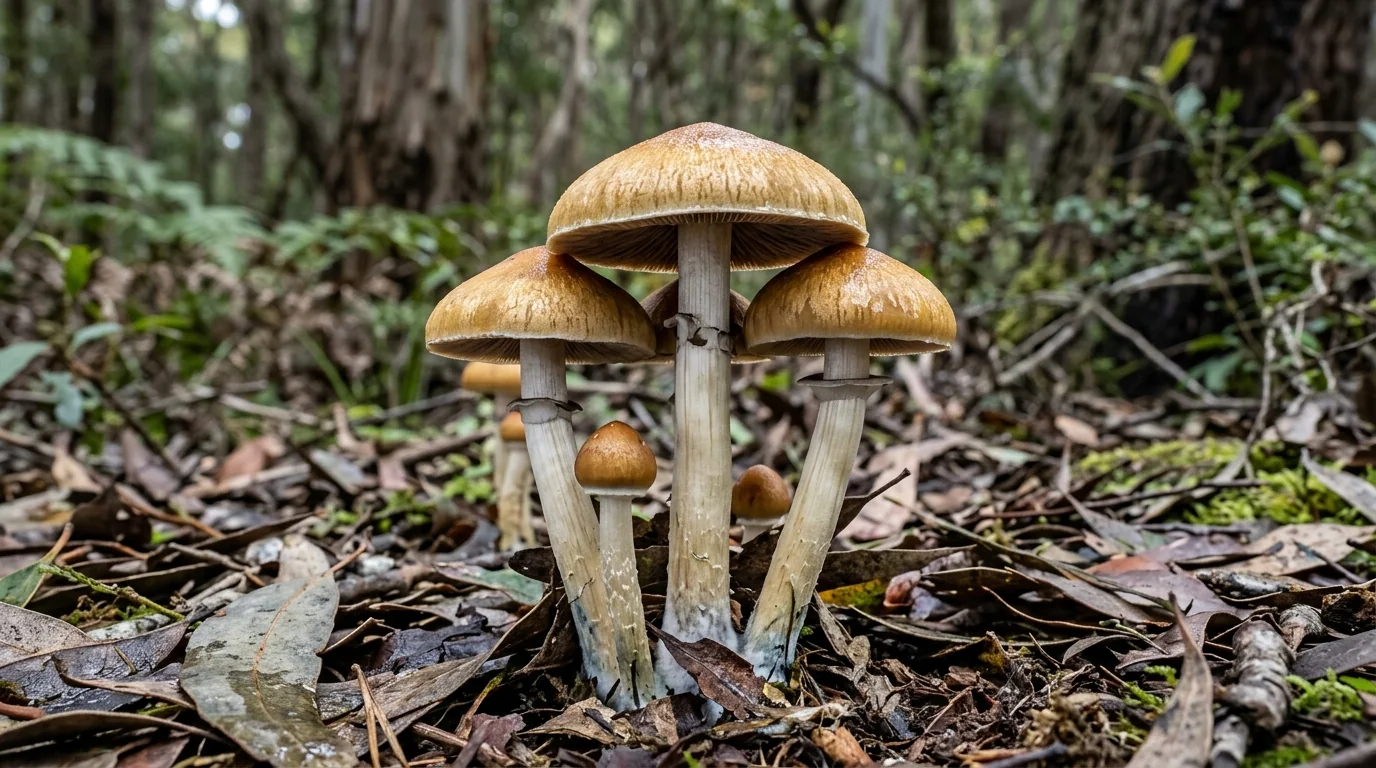 Fresh Wollongong mushrooms photographed for the LearnShrooms strain library