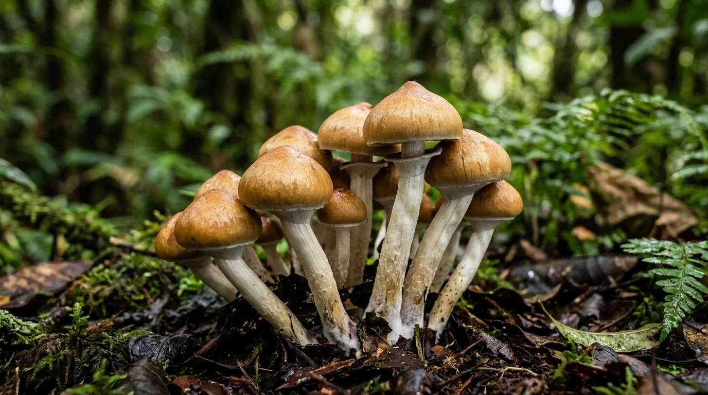 Fresh South American mushrooms photographed for the LearnShrooms strain library