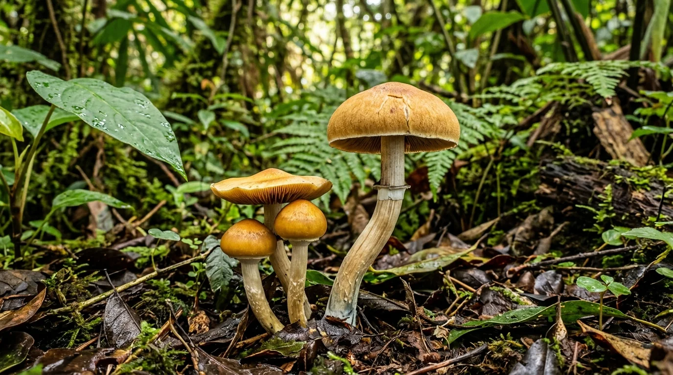 Fresh Vietnam mushrooms photographed for the LearnShrooms strain library