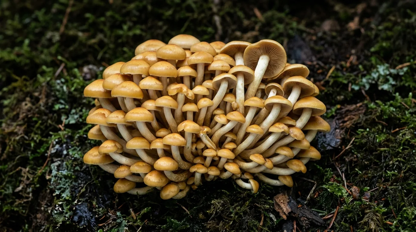 Fresh Coral Reef mushrooms photographed for the LearnShrooms strain library
